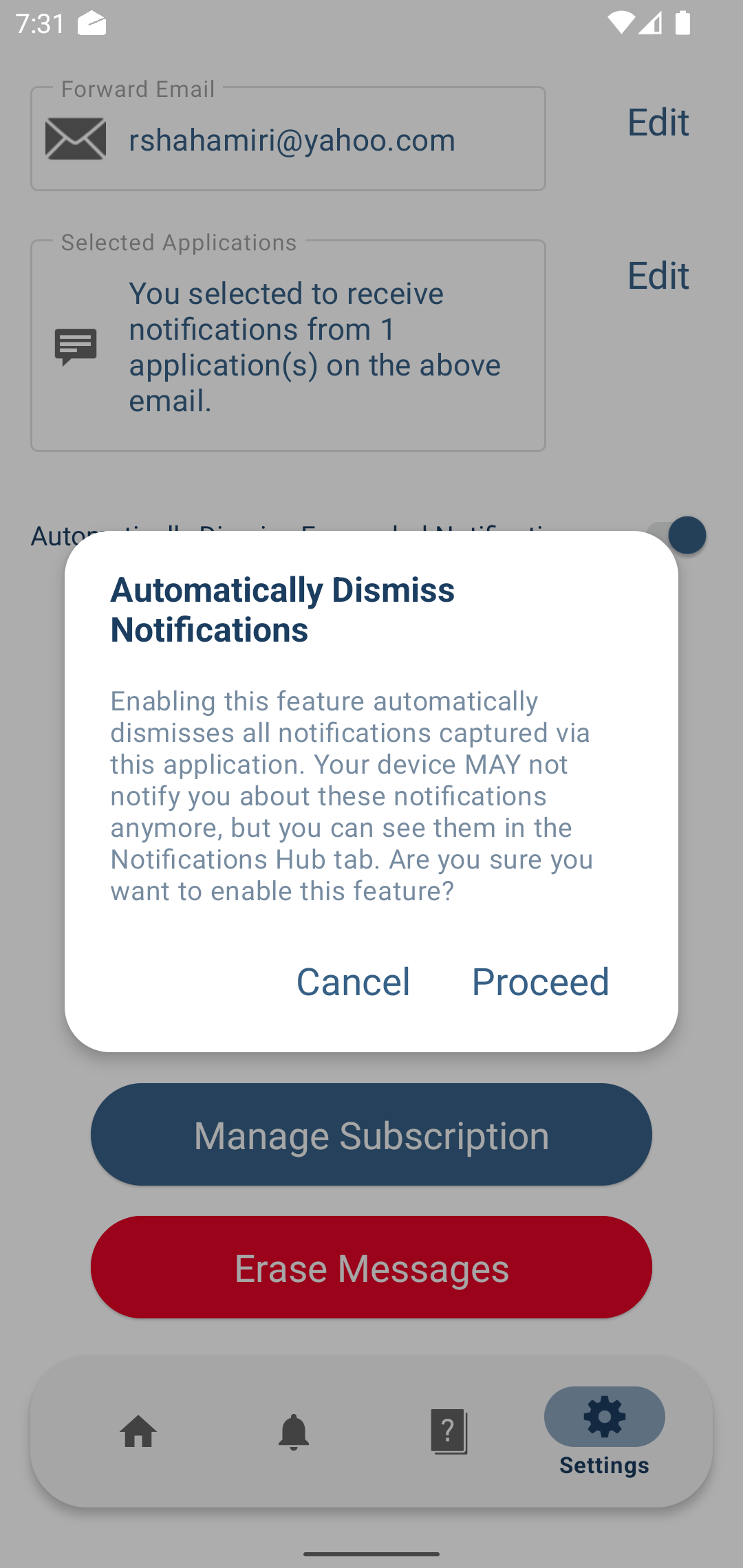 Auto-Dismiss